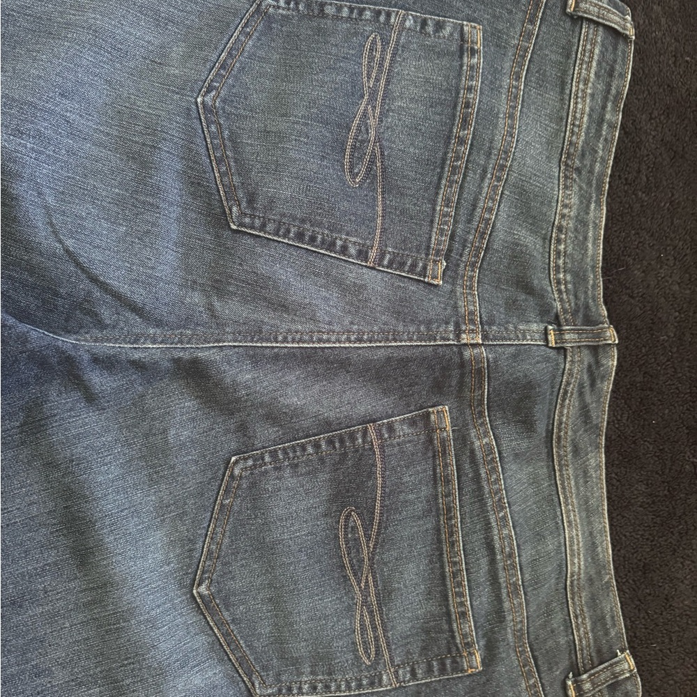 Style & Co. Straight Leg Dark Blue Jeans - Picture 4 of 4